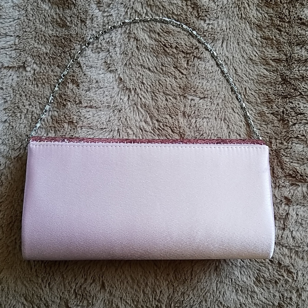 Snazzy pink sequined handbag NWOT - Picture 3 of 6